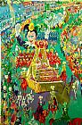 Leroy Neiman Famous Paintings - Mardi Gras Parade
